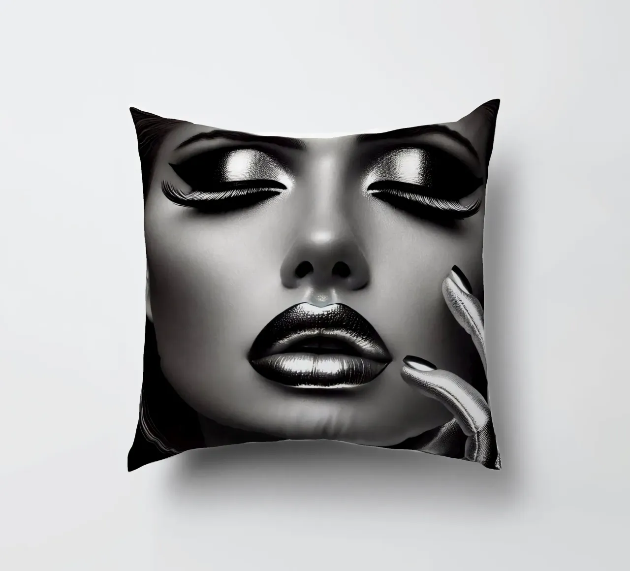 Bellezza in un design d'argento cuscino da BenCoStyle