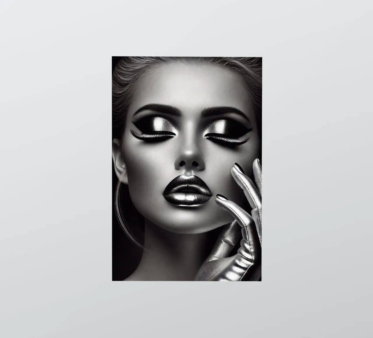 Bellezza in un design d'argento adesivo da BenCoStyle