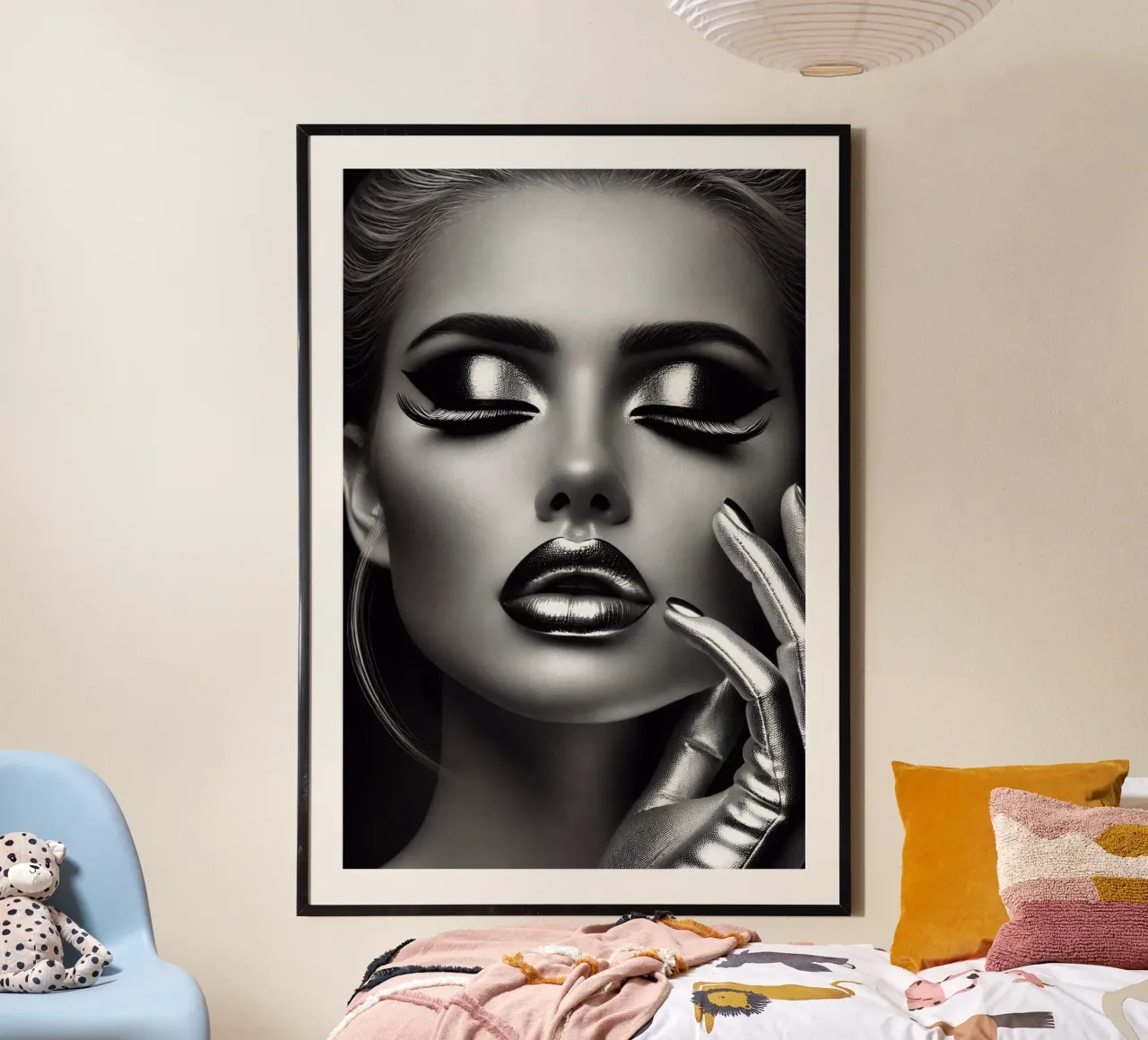 Bellezza in un design d'argento poster da BenCoStyle