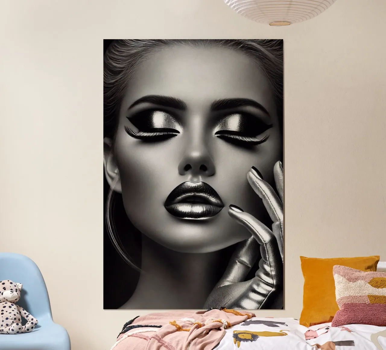 Bellezza in un design d'argento poster da BenCoStyle