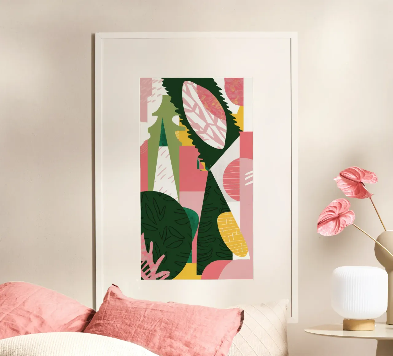 Forme di foresta fratturata poster da Echo Saber