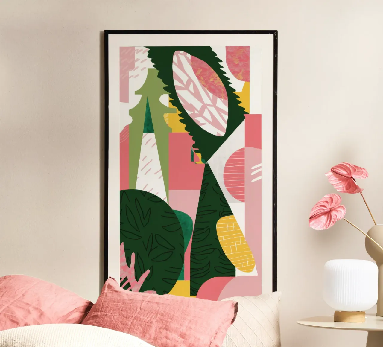 Forme di foresta fratturata poster da Echo Saber