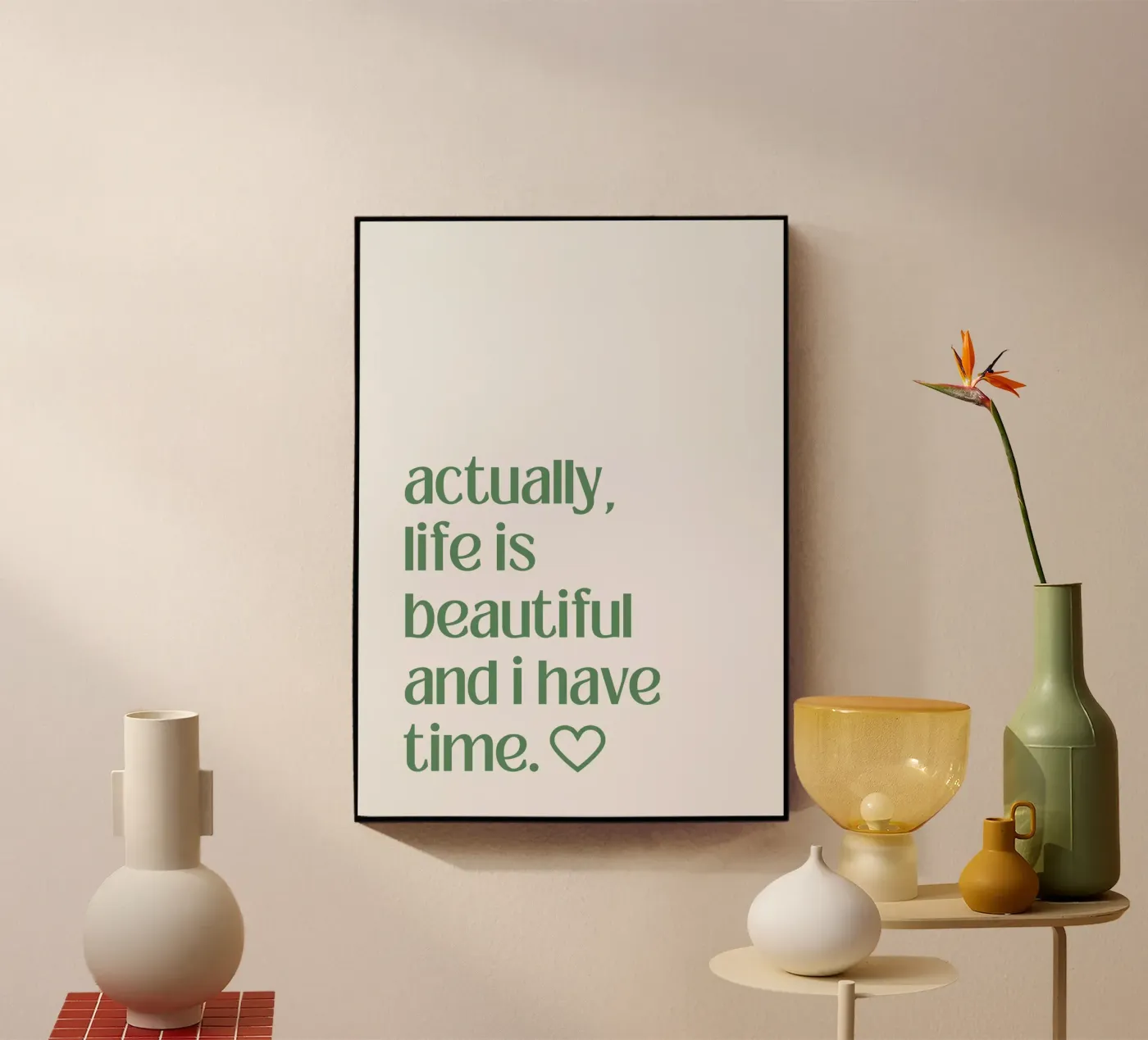 Zeit Acryl-Glas von Athene Fritsch