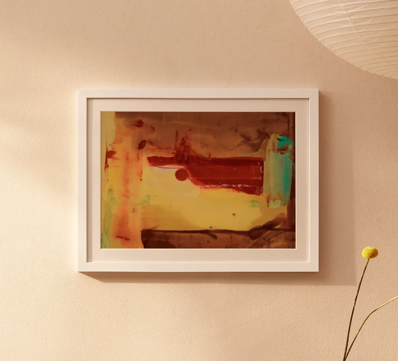 Helen Frankenthaler Passo del deserto poster con telaio in alluminio da The Dillart