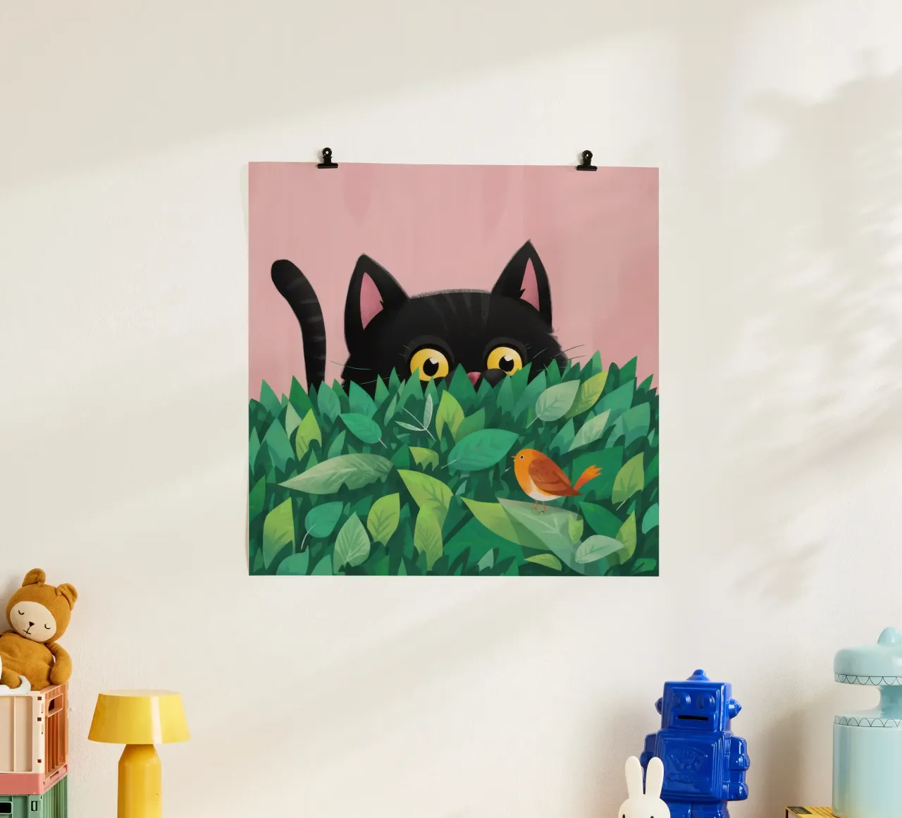 Ombra curiosa del giardino poster da Enter Bloom