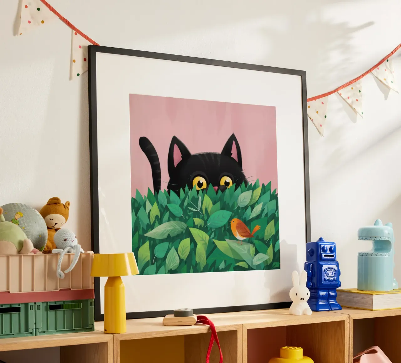 Ombra curiosa del giardino poster da Enter Bloom