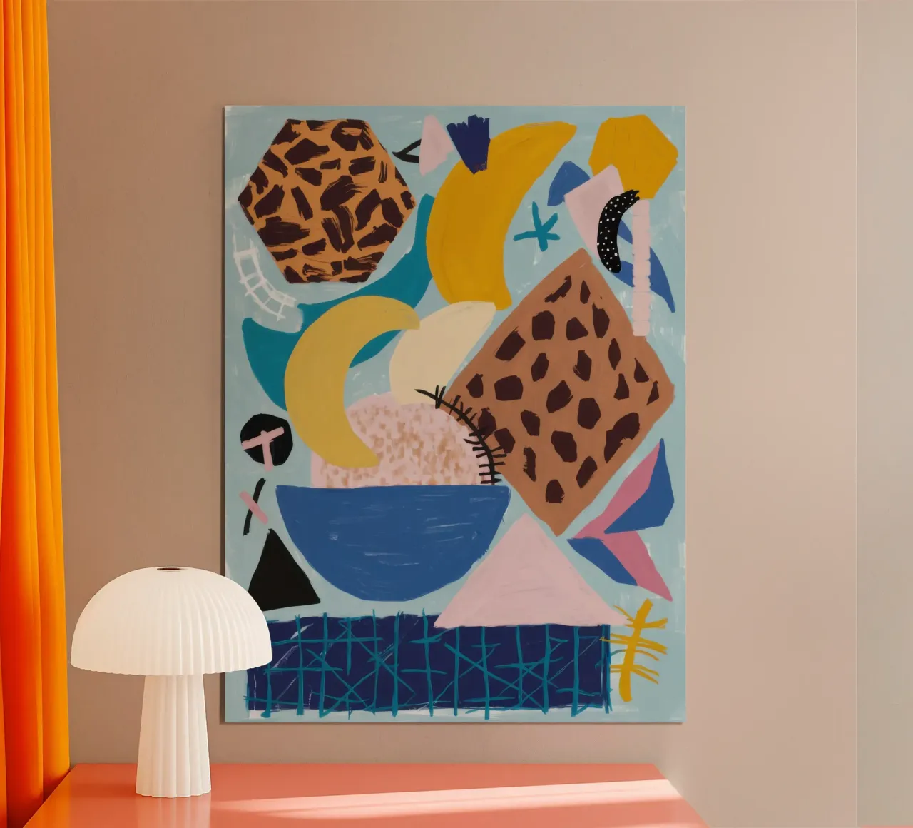 Collage astratto di nature morte poster da Wish Studio