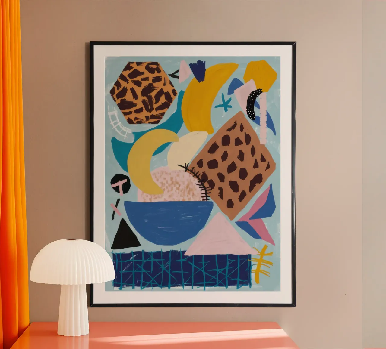 Collage astratto di nature morte poster da Wish Studio