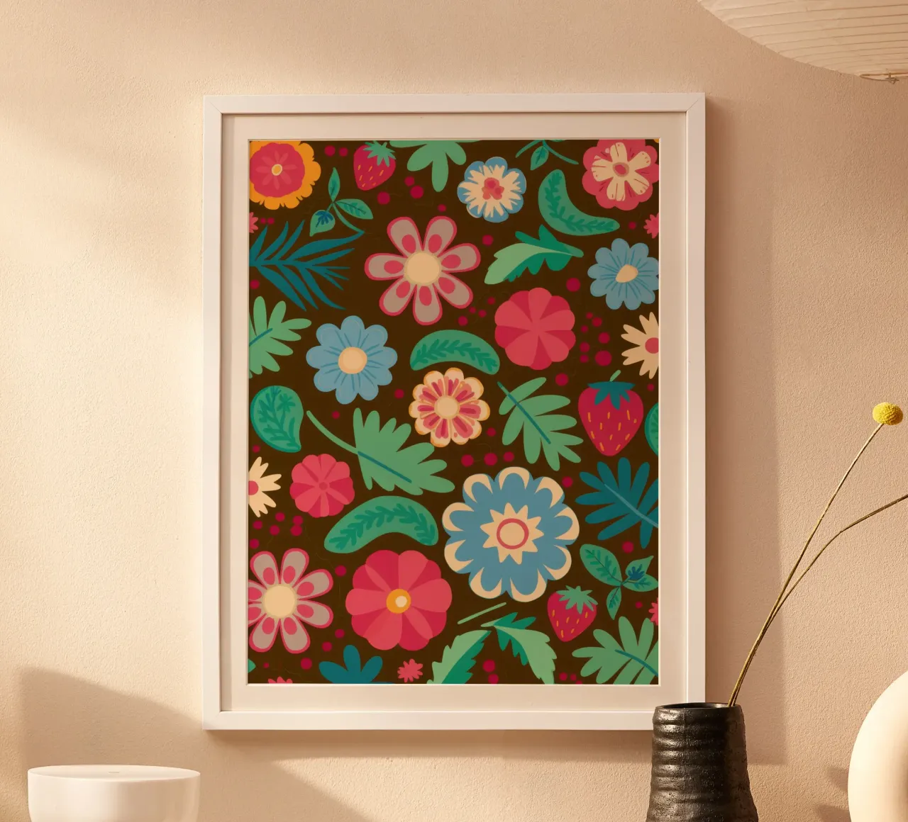 Retro Groovy Garden poster de Echo Saber
