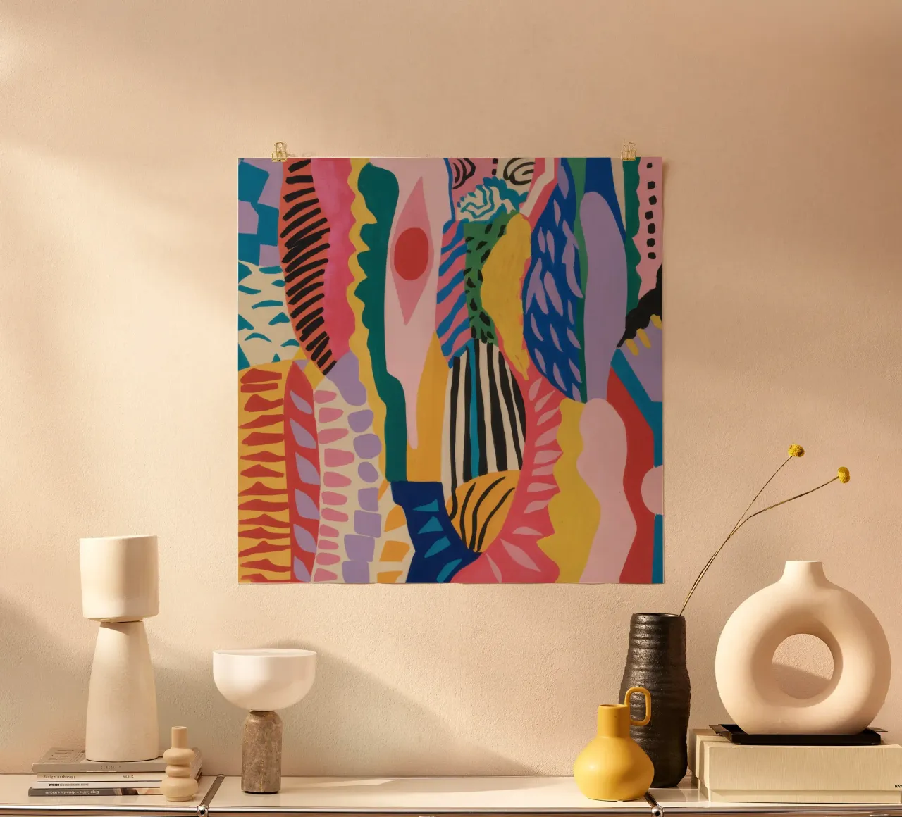 Flusso astratto vibrante poster da Sure Paint