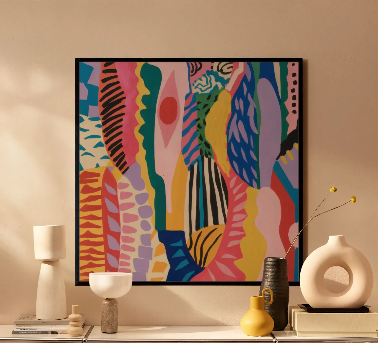 Flusso astratto vibrante poster da Sure Paint
