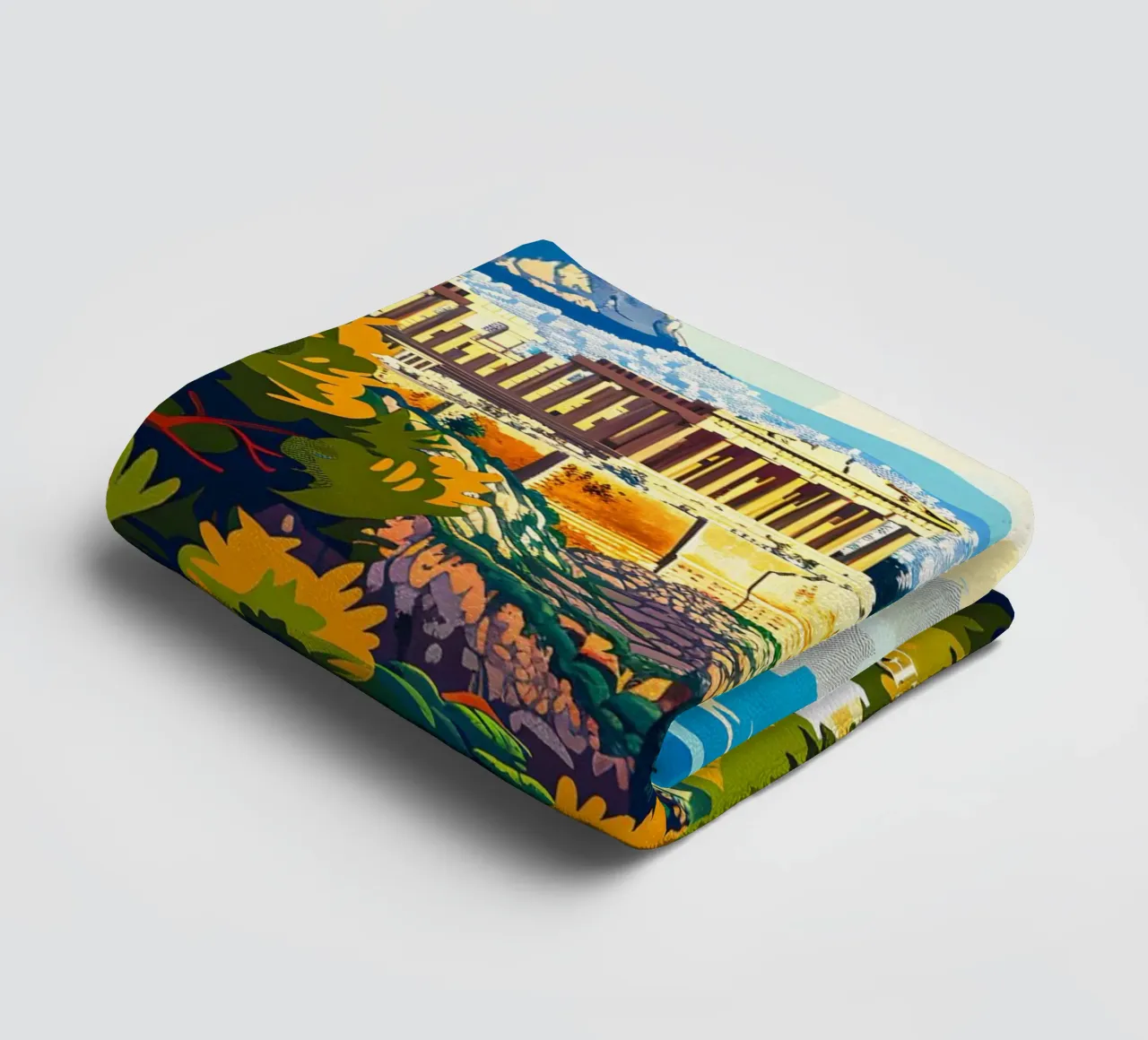 Athens Greece Travel towel by Travelstudio