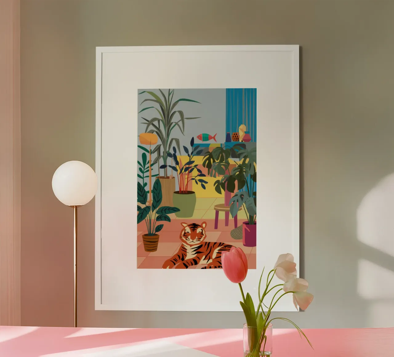 Tranquilla giungla urbana poster da Sure Paint