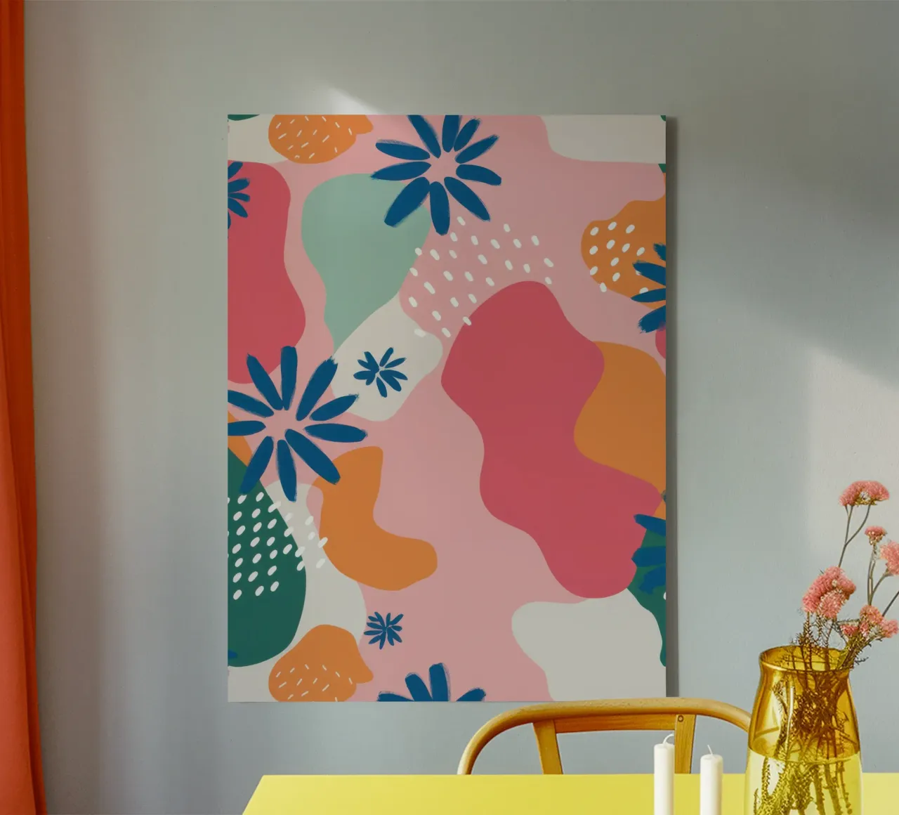Pastelvorm Serenity canvas met Baklijst van Sure Paint