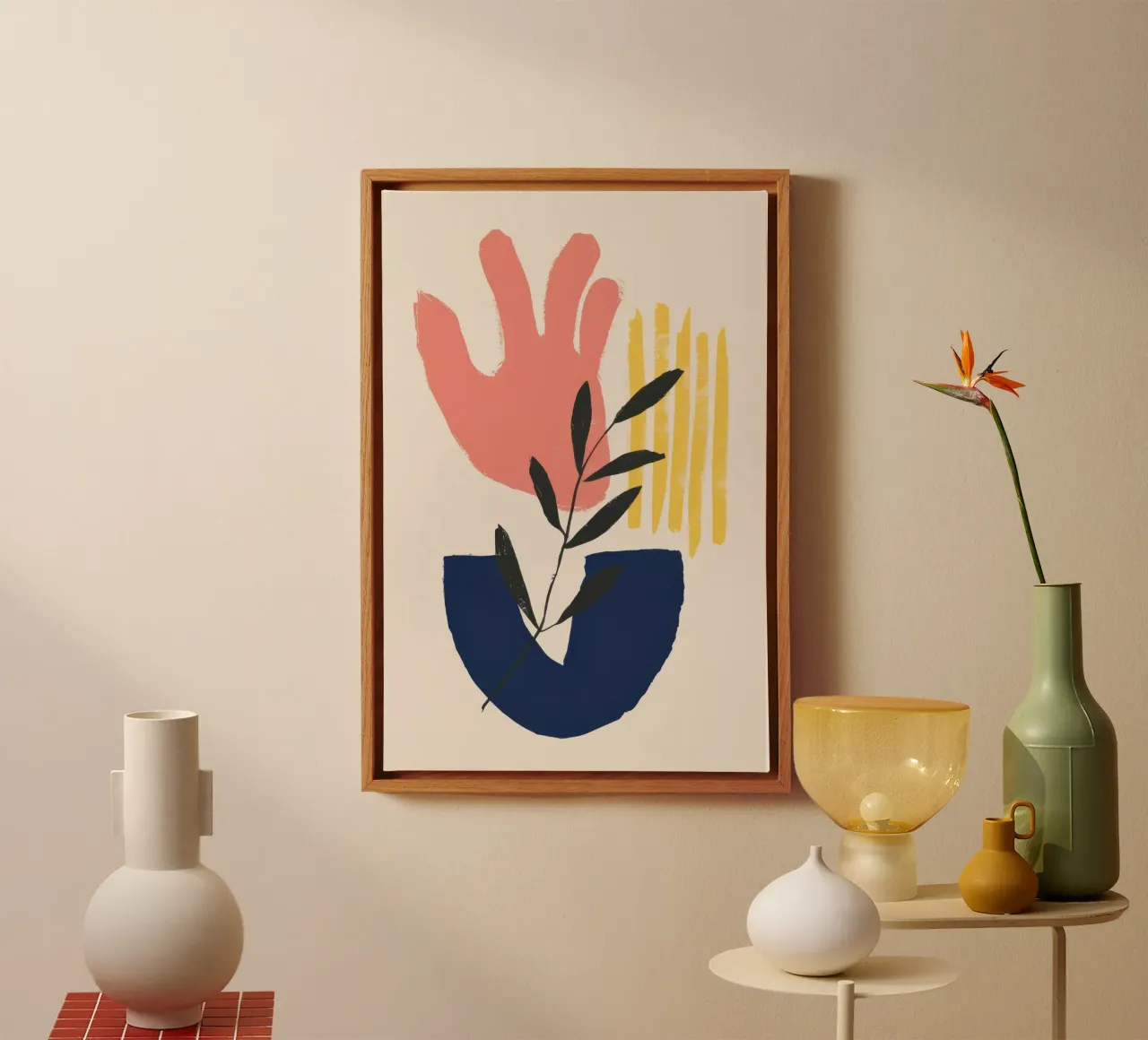 Maraoui Inspired Bloom canvas with Floater frame by Enter Bloom