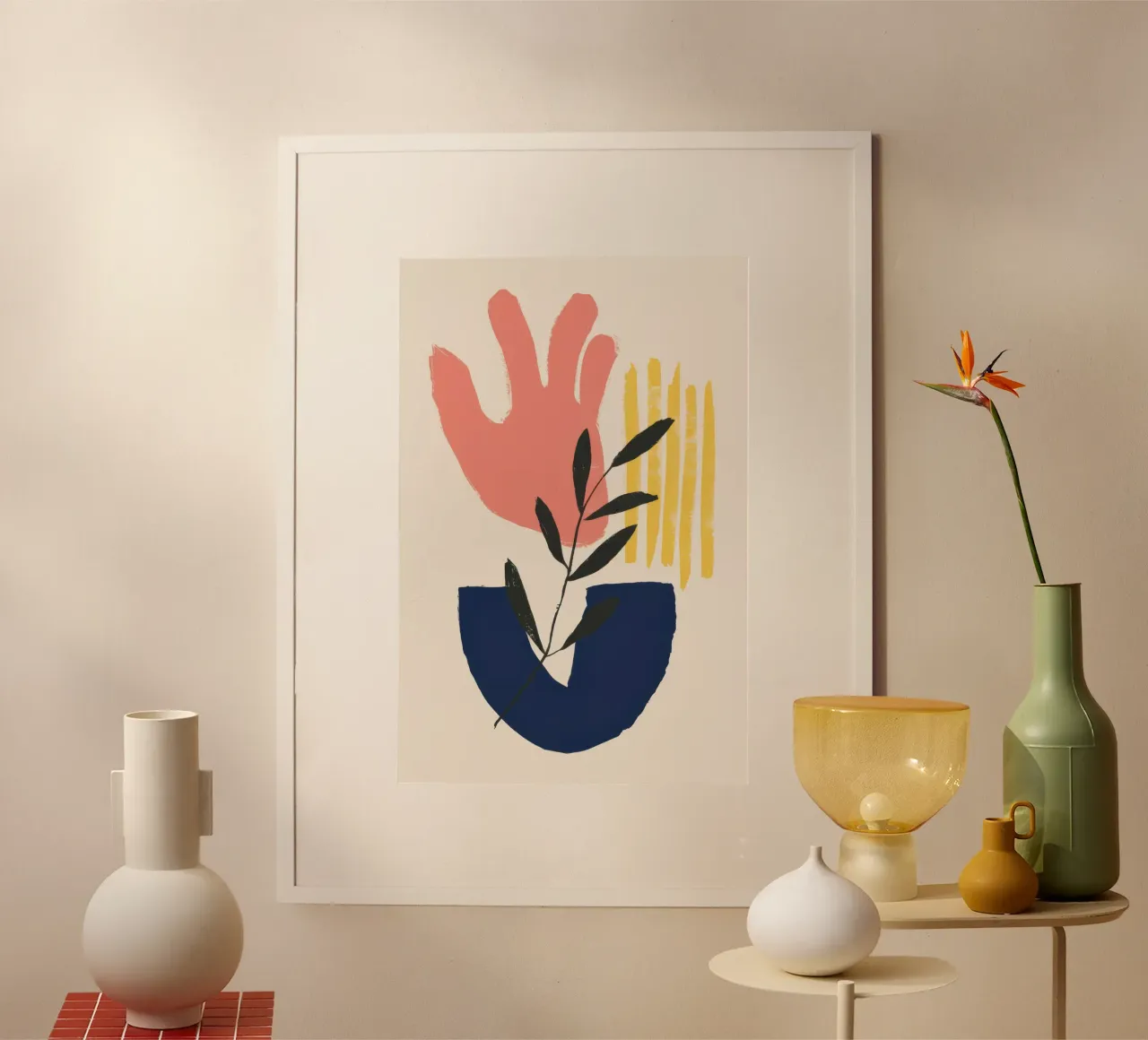 Fioritura ispirata a Maraoui poster con telaio in alluminio da Enter Bloom