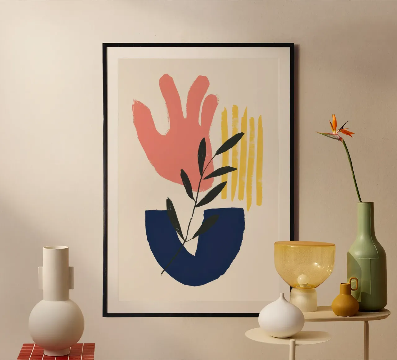 Fioritura ispirata a Maraoui poster con telaio in alluminio da Enter Bloom