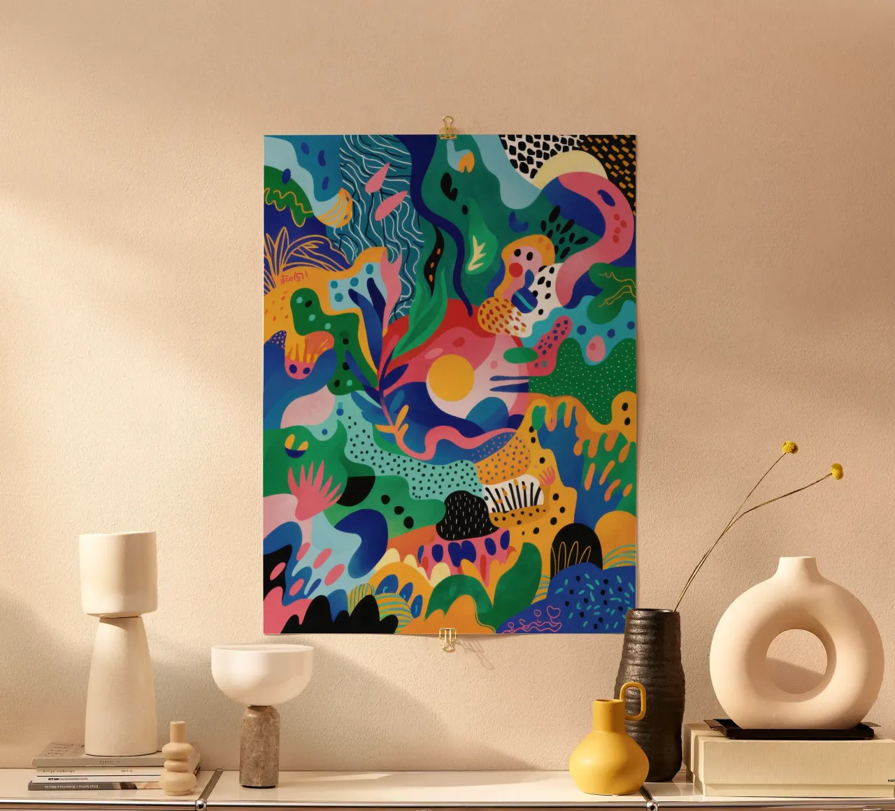 Rivolta del colore bio-morfico poster da Moon Revolver