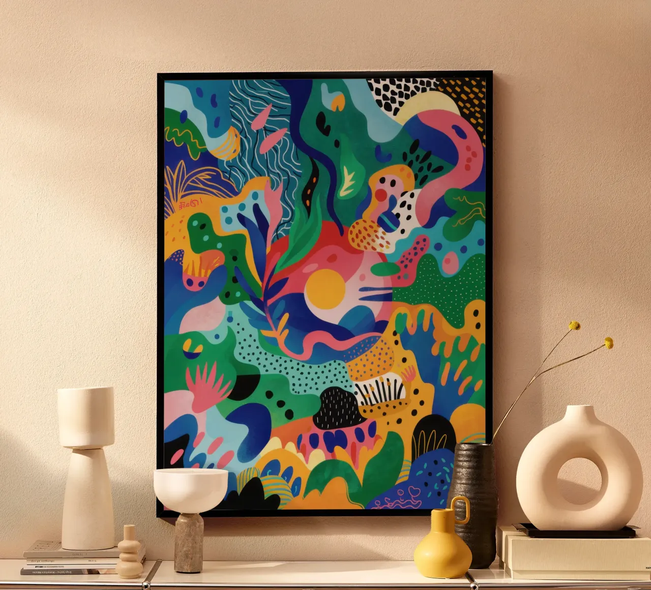 Rivolta del colore bio-morfico poster da Moon Revolver