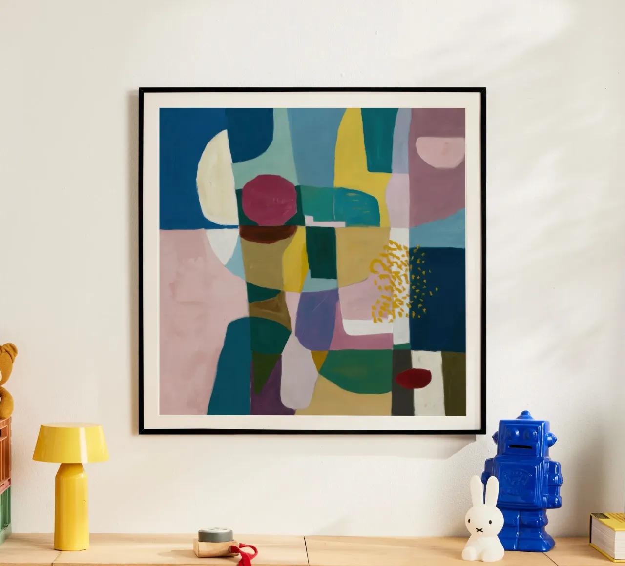 Blocchi di colore strutturati poster da Moon Revolver