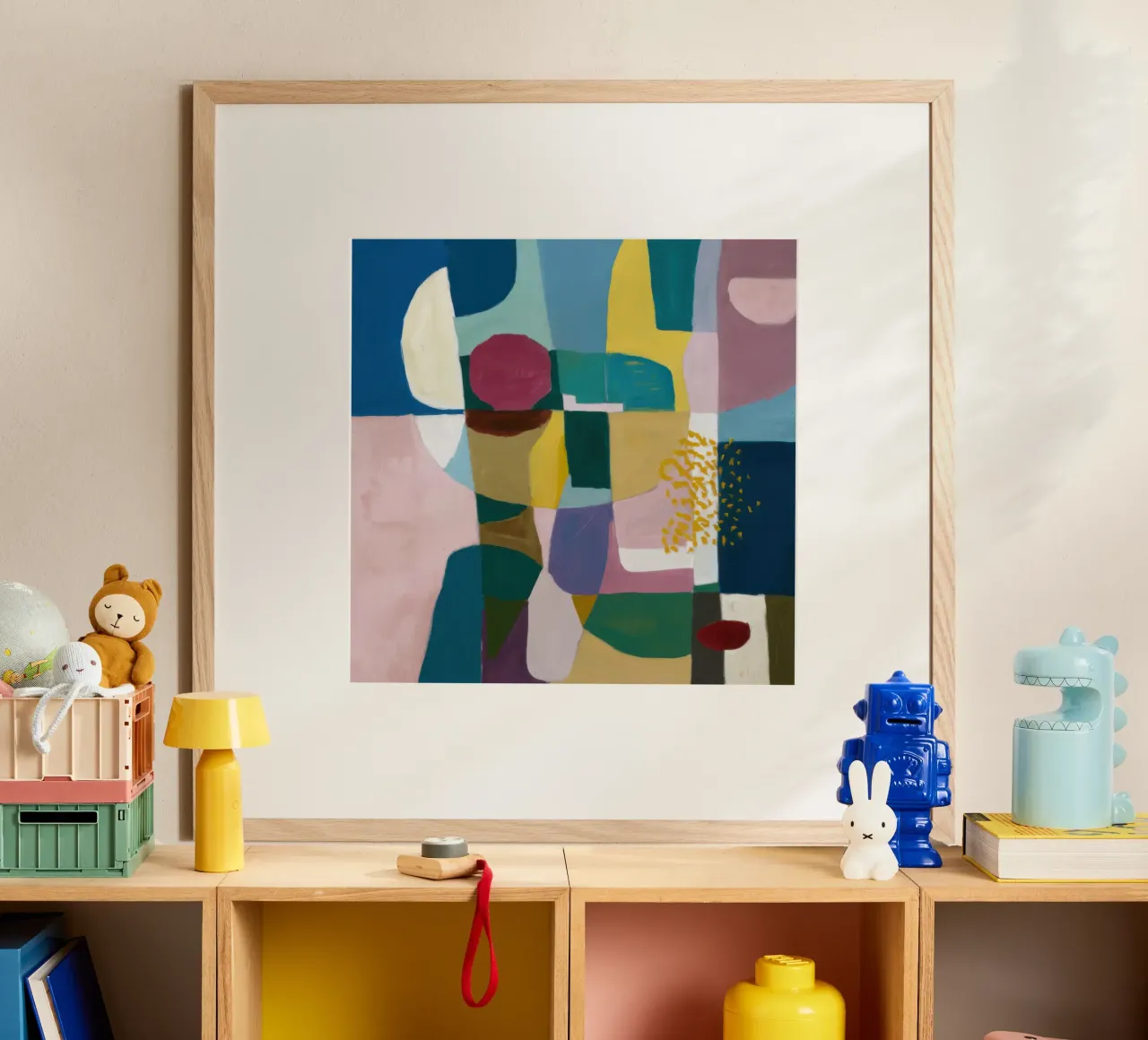 Blocchi di colore strutturati poster da Moon Revolver