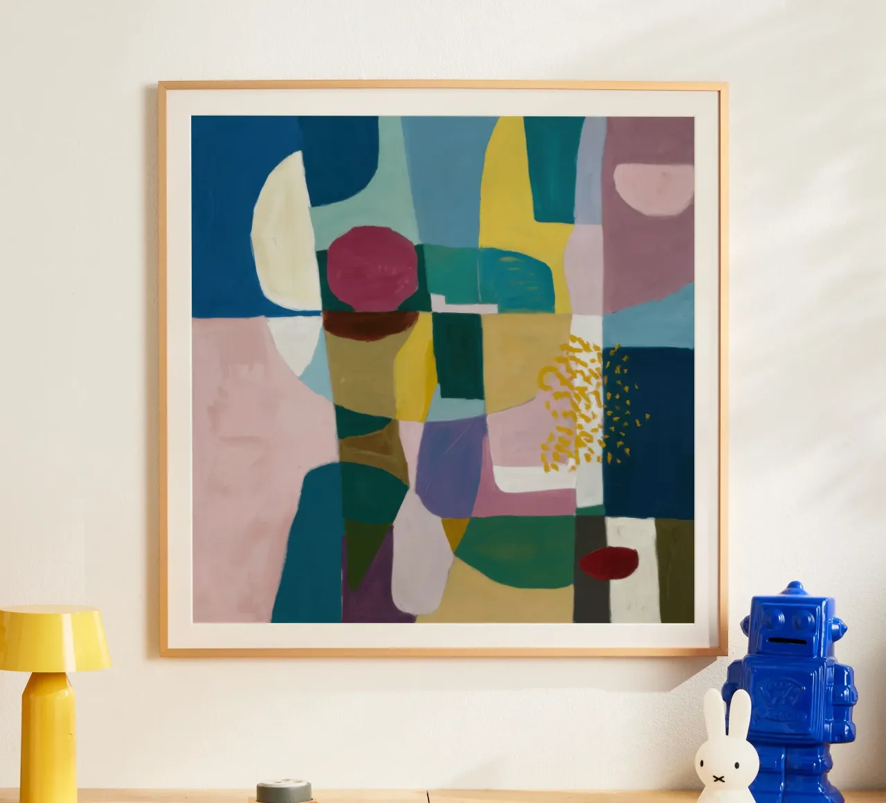 Blocchi di colore strutturati poster da Moon Revolver