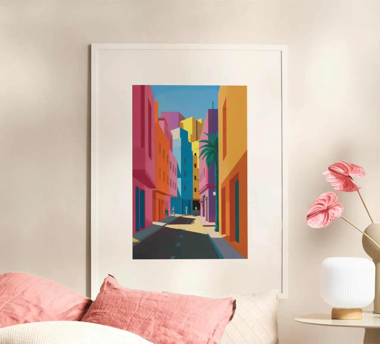 Prospettiva del Vicolo Cromatico poster da Echo Saber
