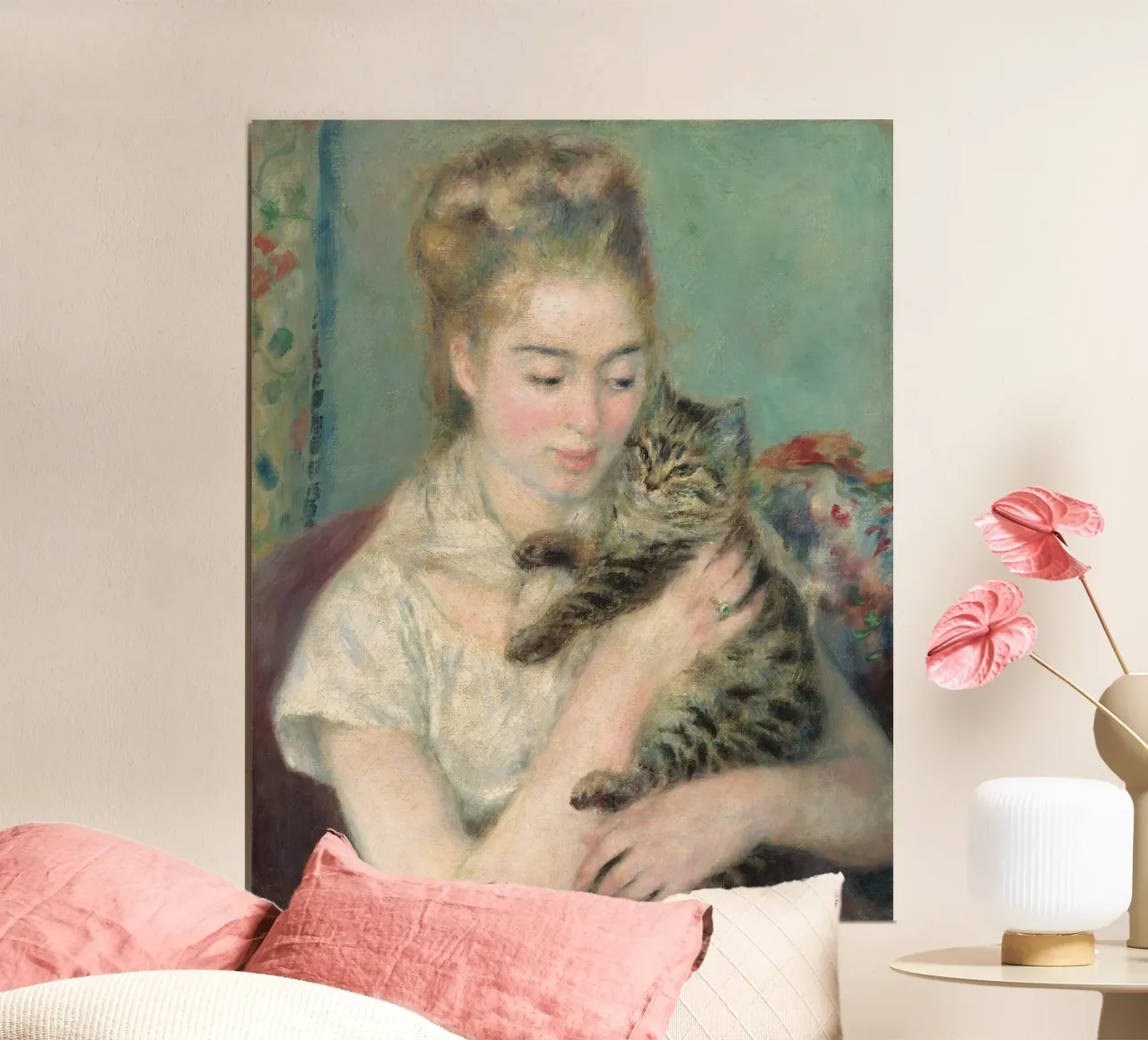 Renoir - Woman with a Cat poster da apoloprints