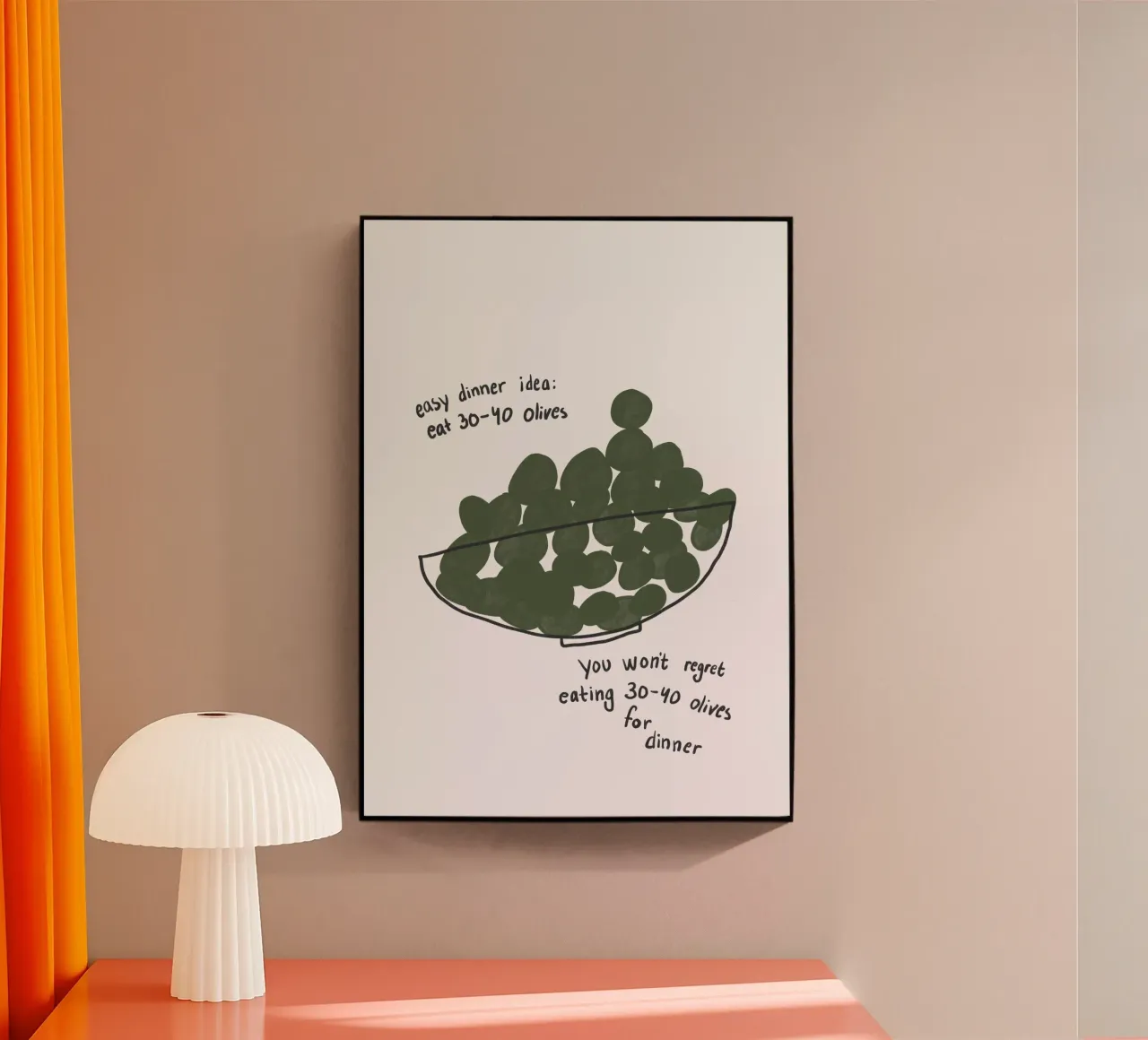 Olive per cena plexiglass da Athene Fritsch