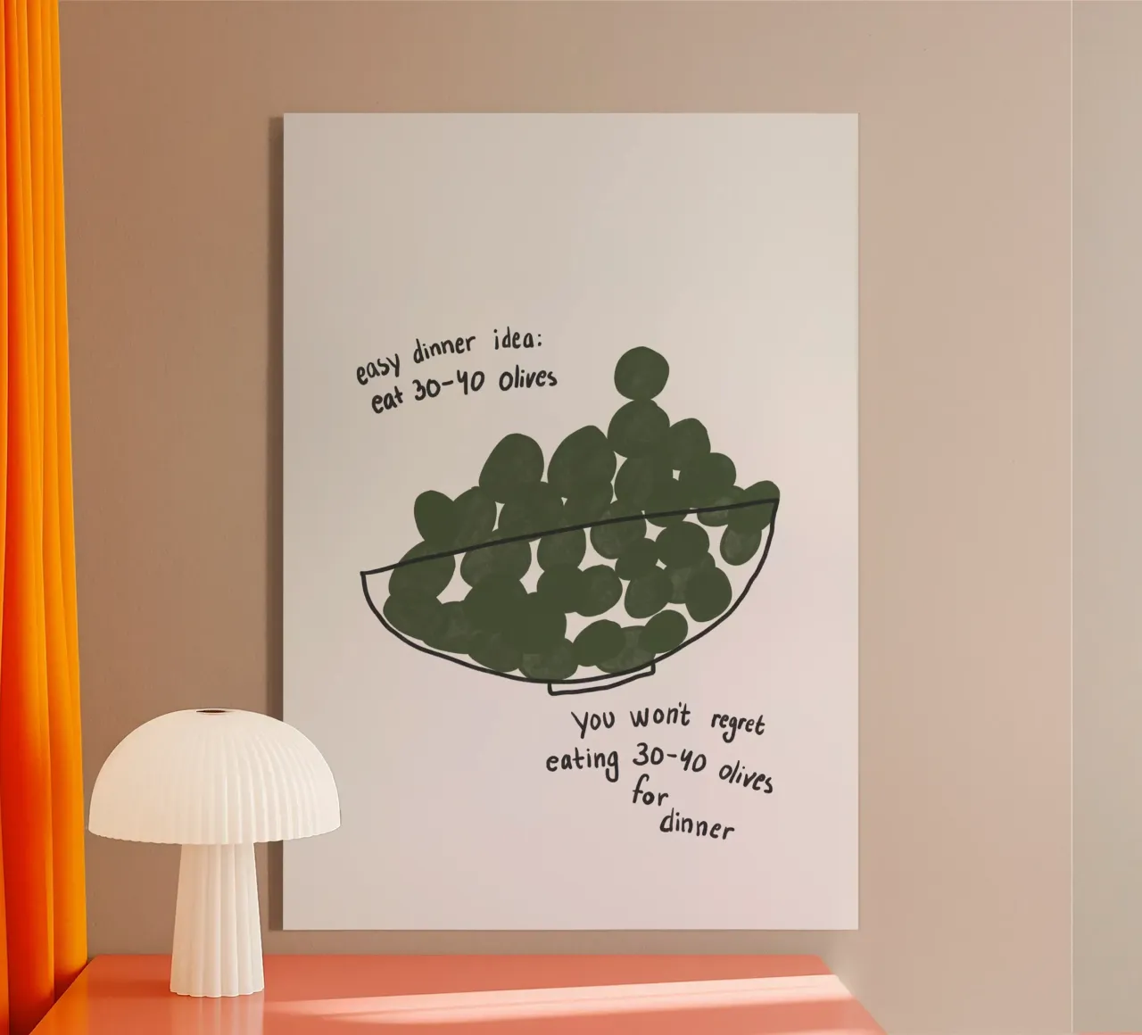 Olive per cena plexiglass da Athene Fritsch