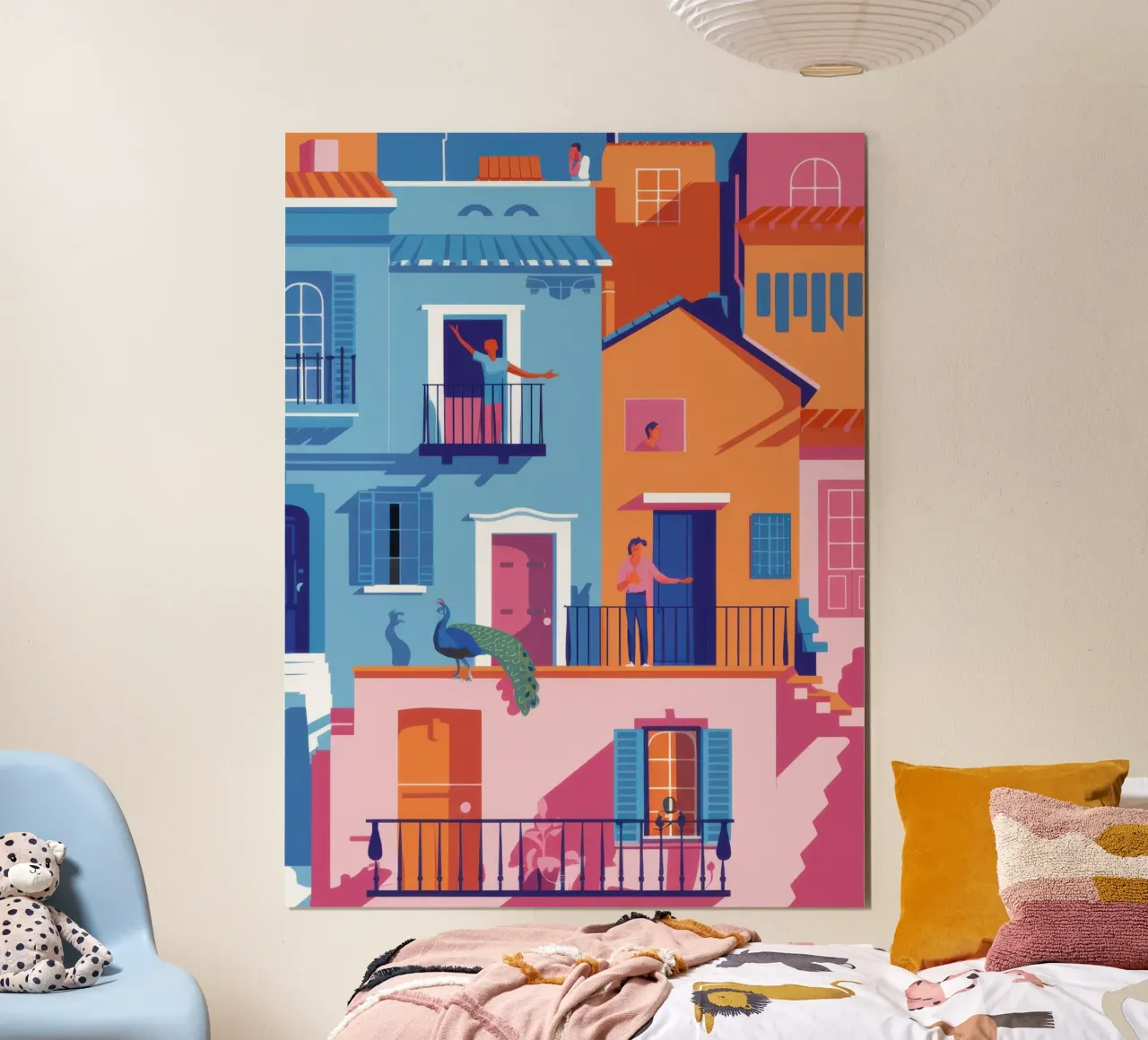 Balconi di colore poster con telaio in alluminio da Wish Studio