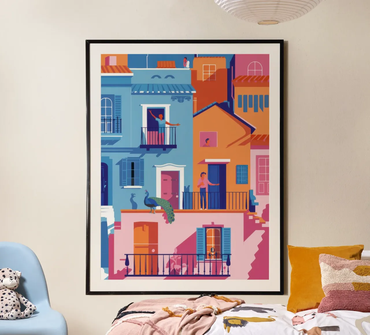 Balconi di colore poster con telaio in alluminio da Wish Studio