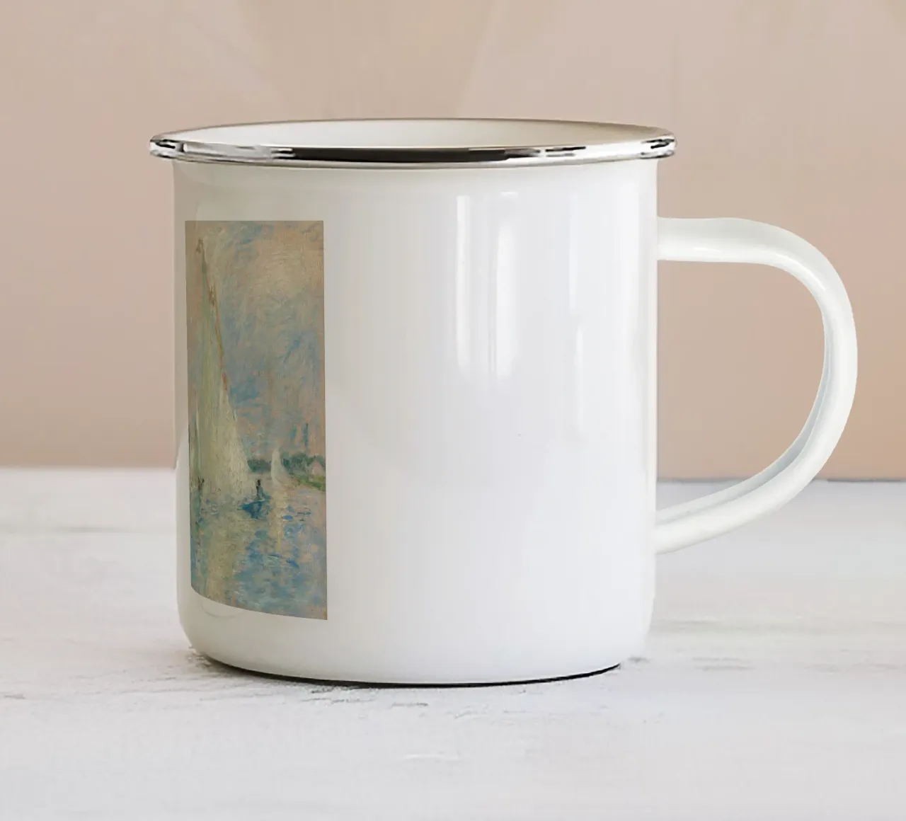 Renoir - Regatta at Argenteuil tazza in smalto da apoloprints