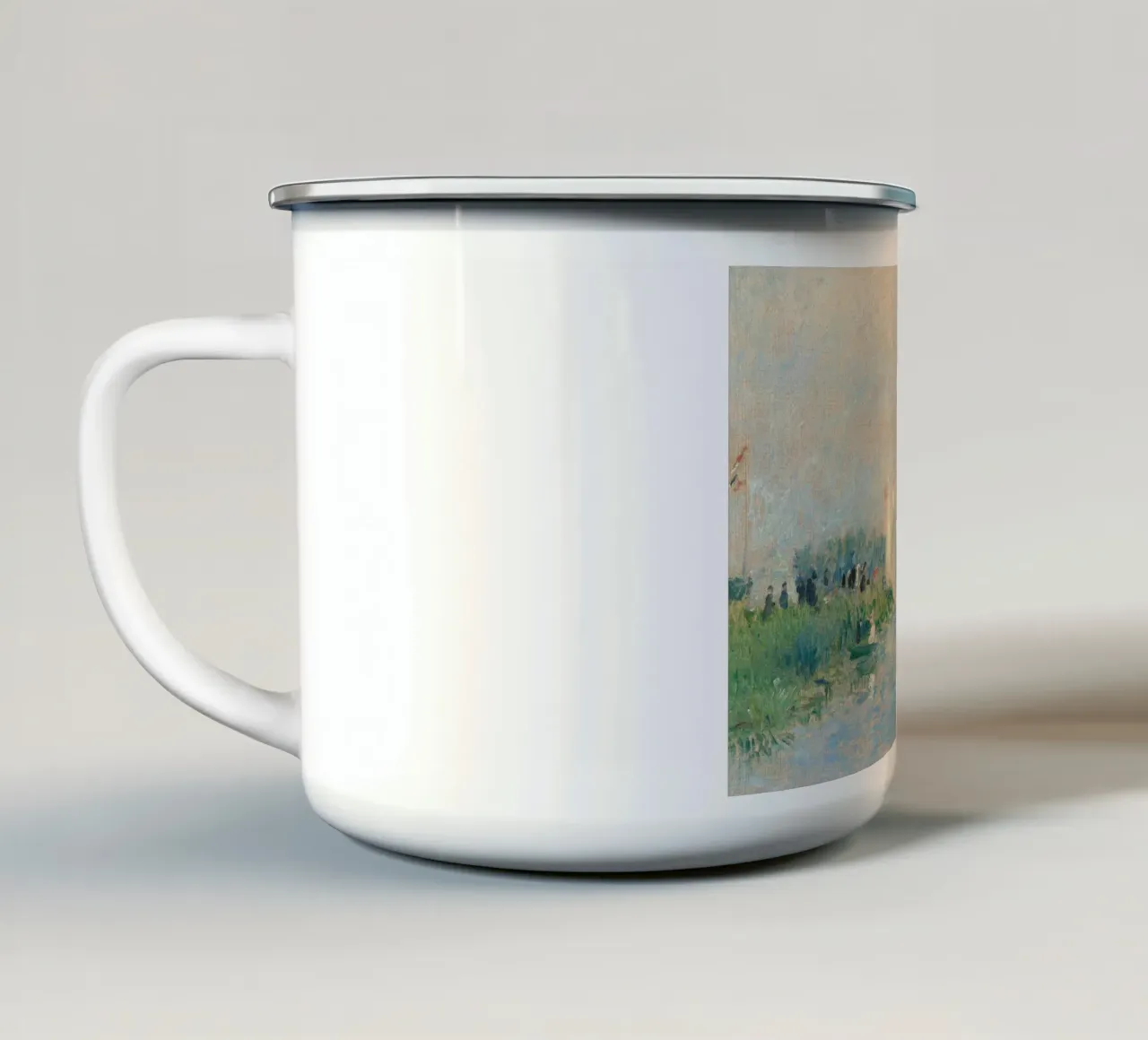 Renoir - Regatta at Argenteuil tazza in smalto da apoloprints