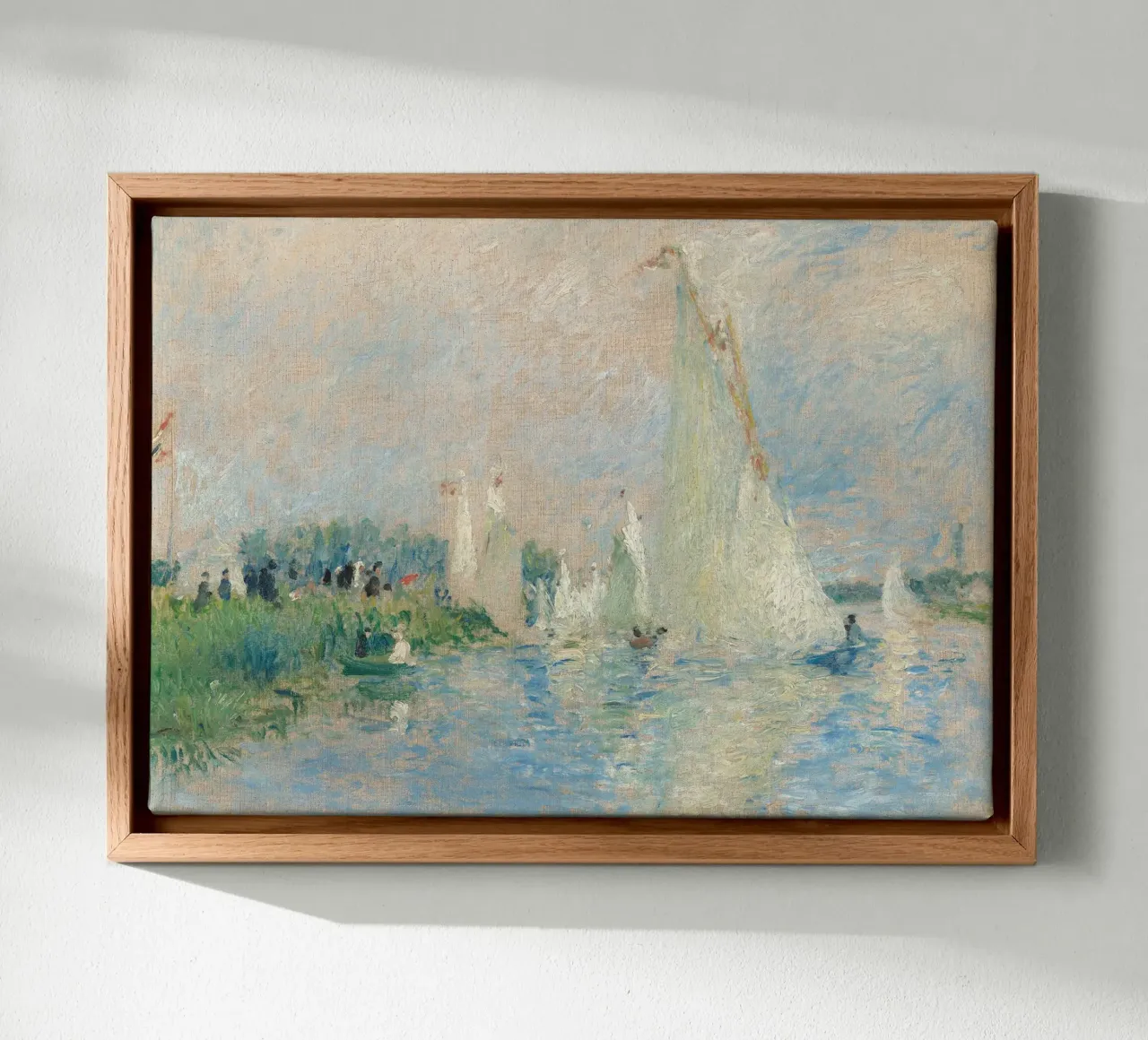 Renoir - Regatta at Argenteuil canvas met Baklijst van apoloprints