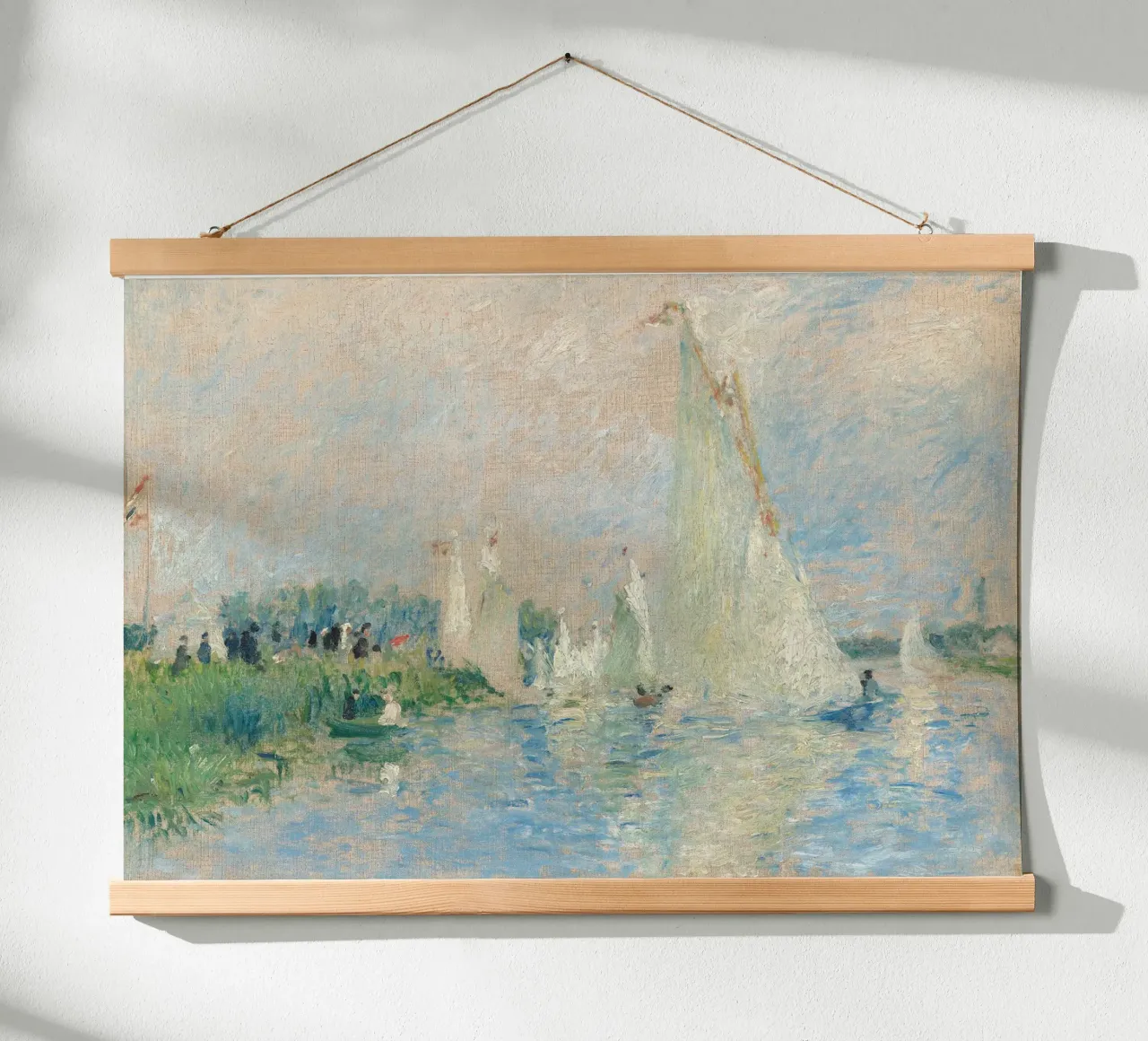 Renoir - Regatta at Argenteuil poster con telaio in plastica da apoloprints