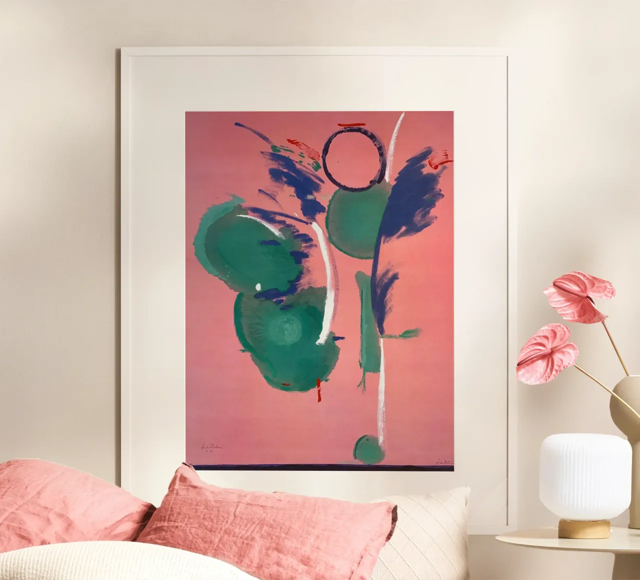 Helen Frankenthaler Maria, Maria poster con telaio in plastica da The Dillart