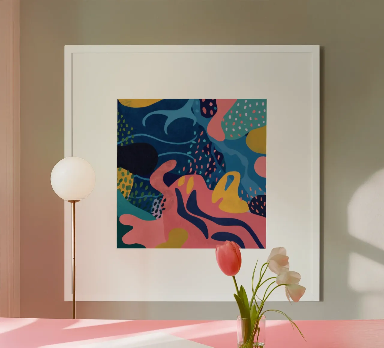 Aqueous Abstract Flow poster by Enter Bloom