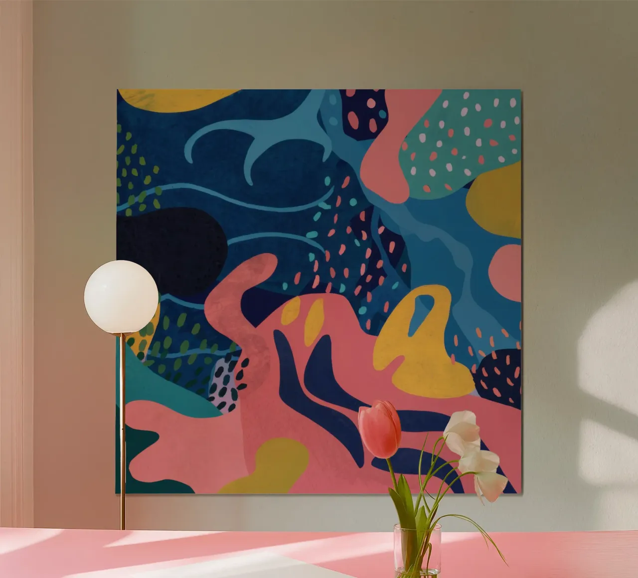 Aqueous Abstract Flow poster by Enter Bloom