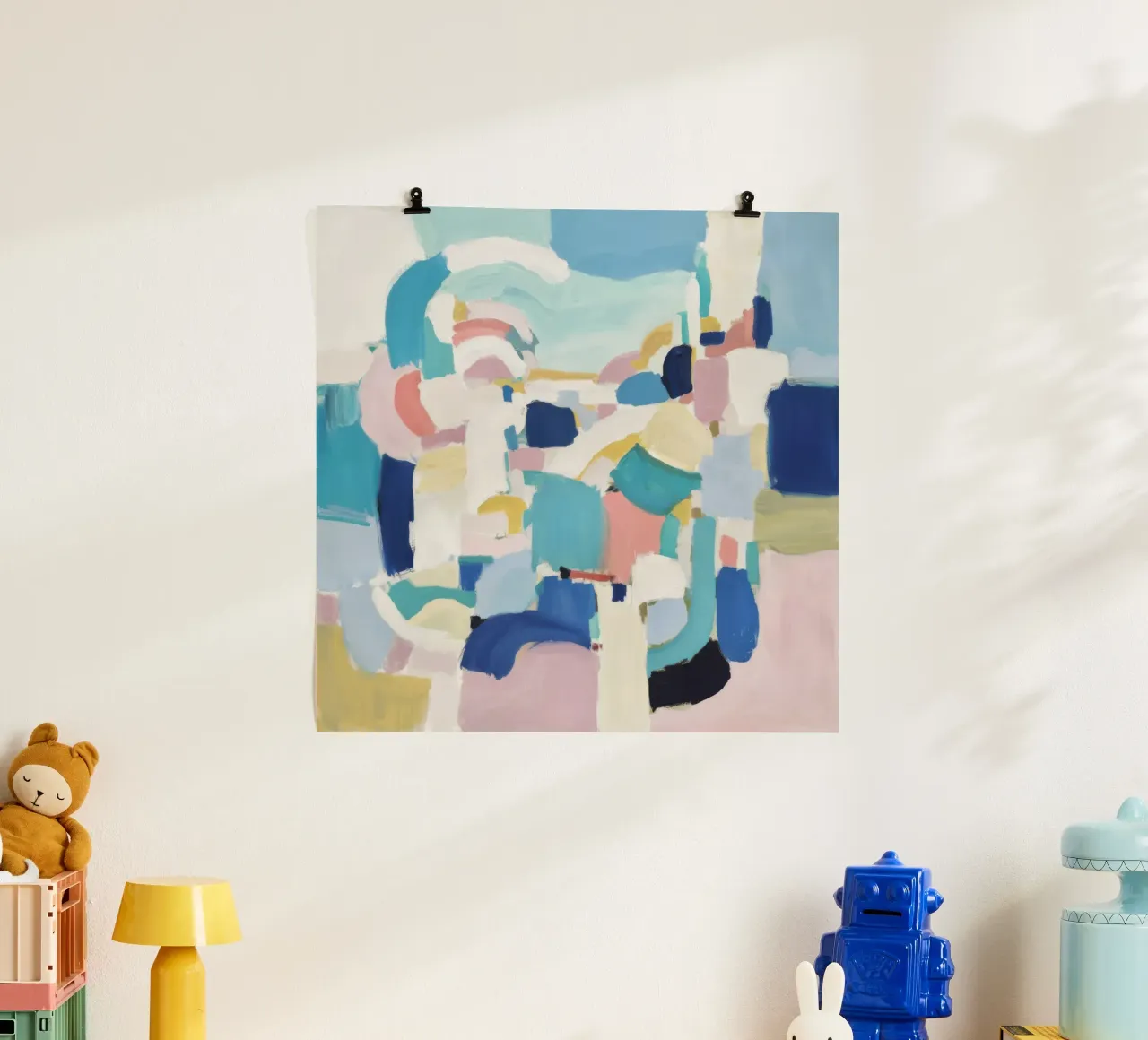 Astrazione serena a pastello poster da Moon Revolver