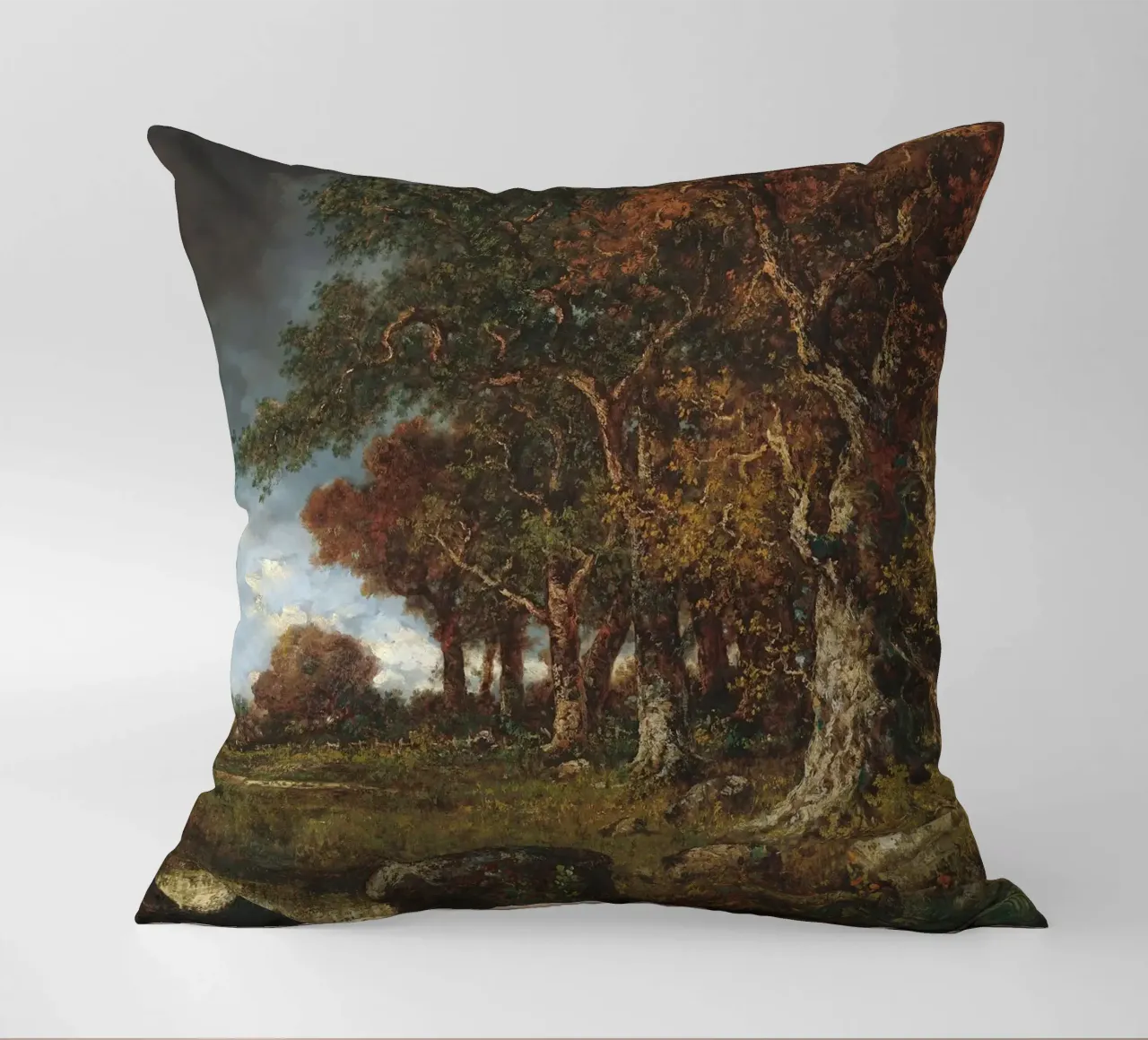 The Edge of the Forest Landscape cuscino da apoloprints