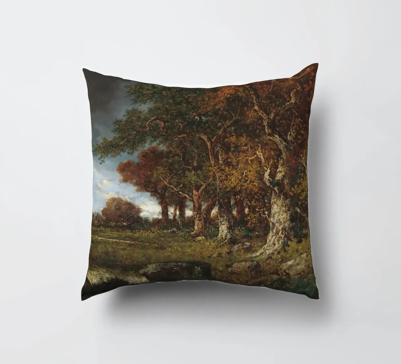The Edge of the Forest Landscape cuscino da apoloprints