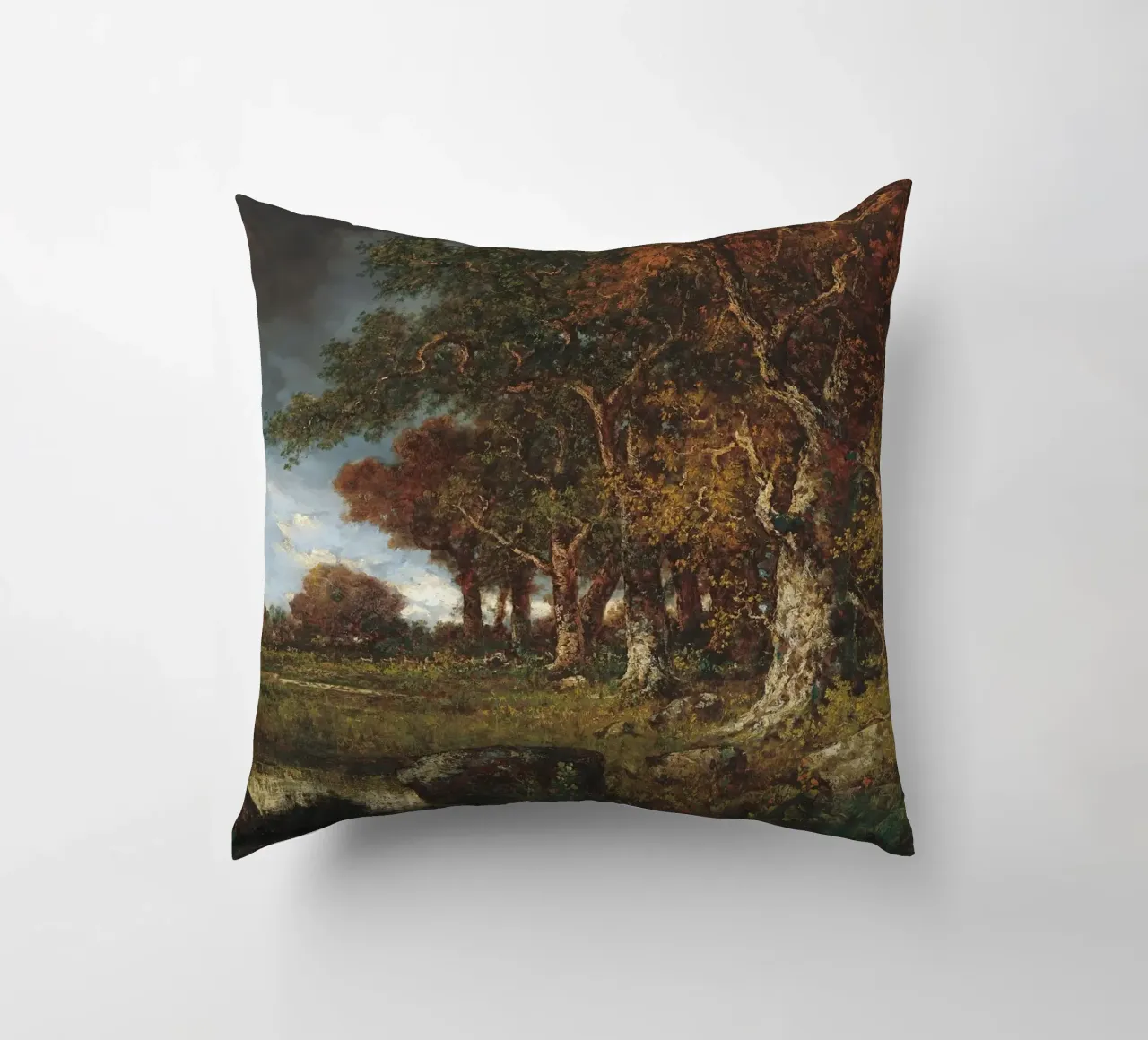 The Edge of the Forest Landscape cuscino da apoloprints
