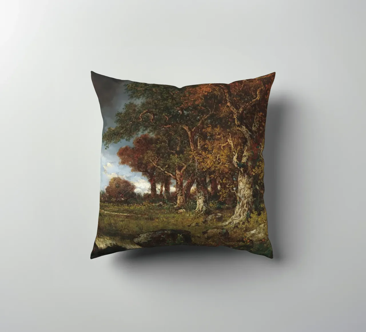 The Edge of the Forest Landscape cuscino da apoloprints