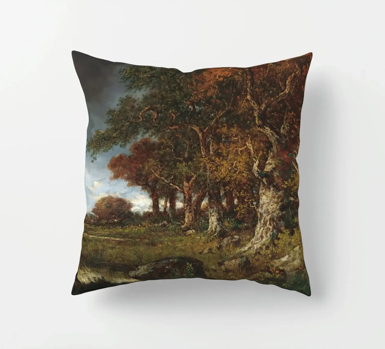 The Edge of the Forest Landscape cuscino da apoloprints