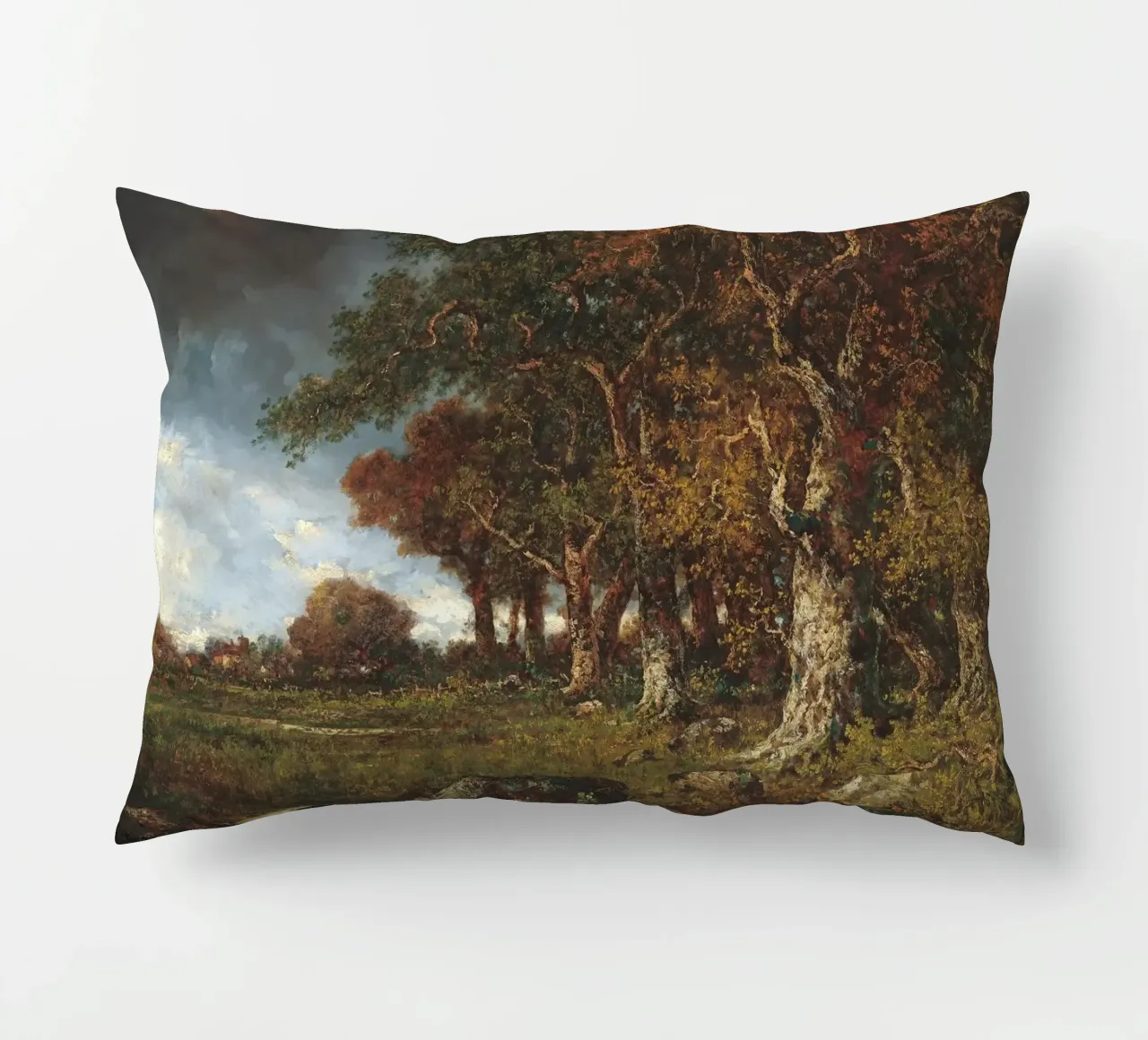 The Edge of the Forest Landscape cuscino da apoloprints