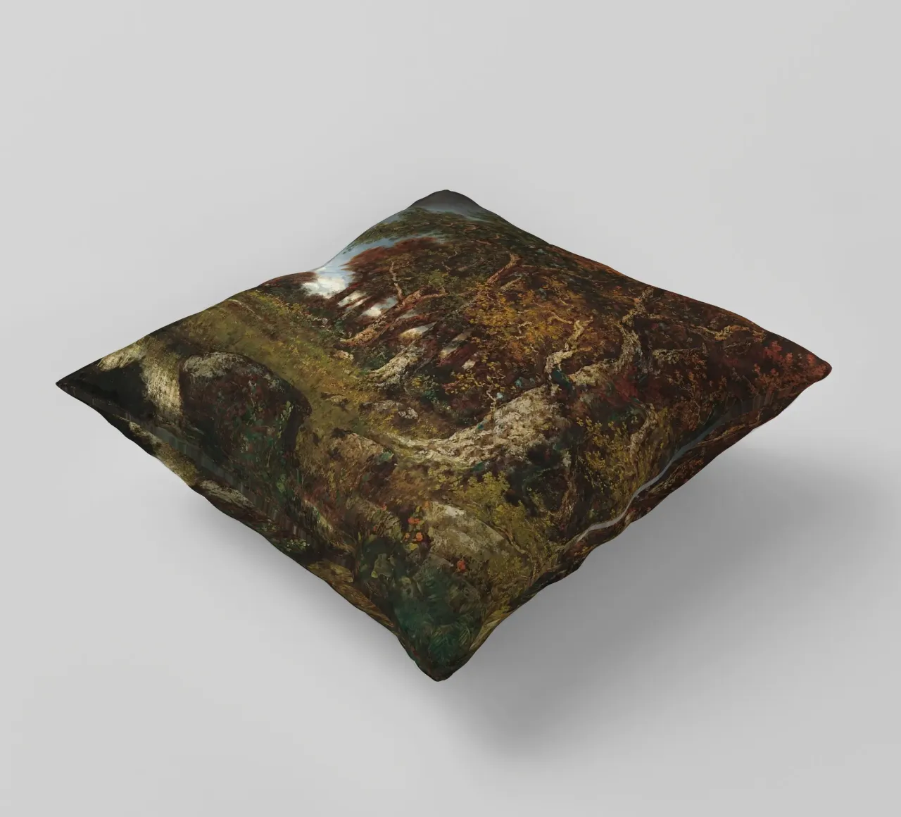 The Edge of the Forest Landscape cuscino da apoloprints