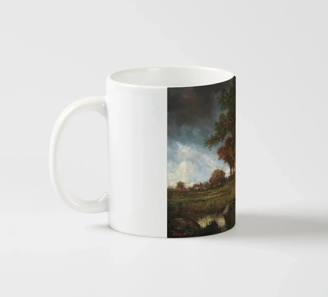 The Edge of the Forest Landscape tazza in ceramica da apoloprints