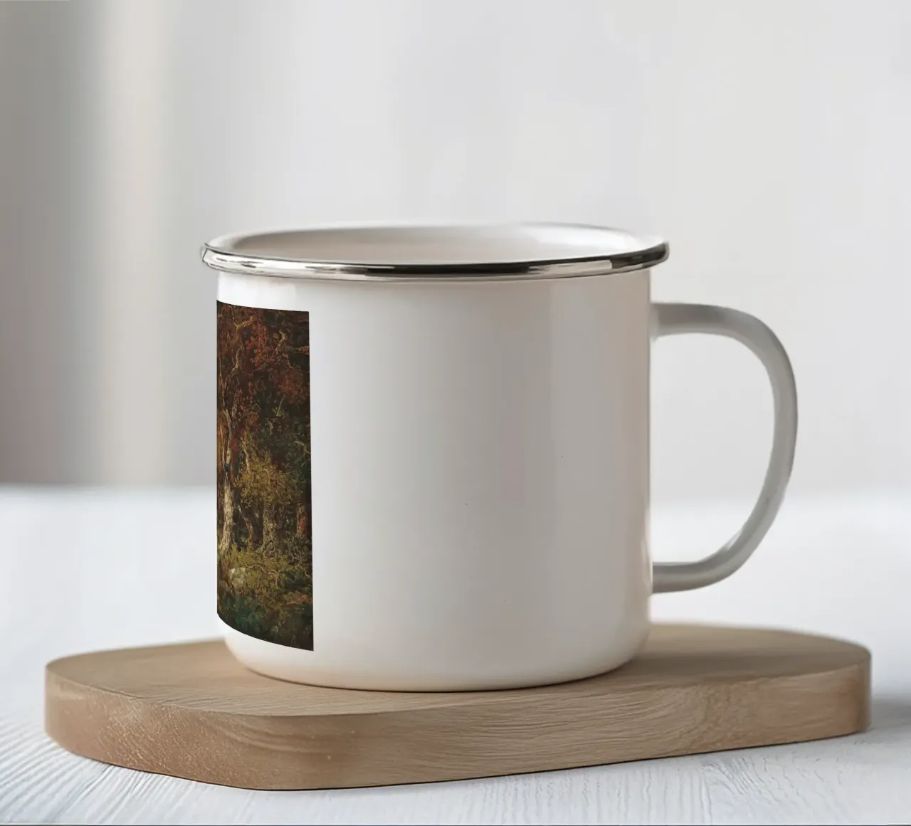 The Edge of the Forest Landscape tazza in smalto da apoloprints