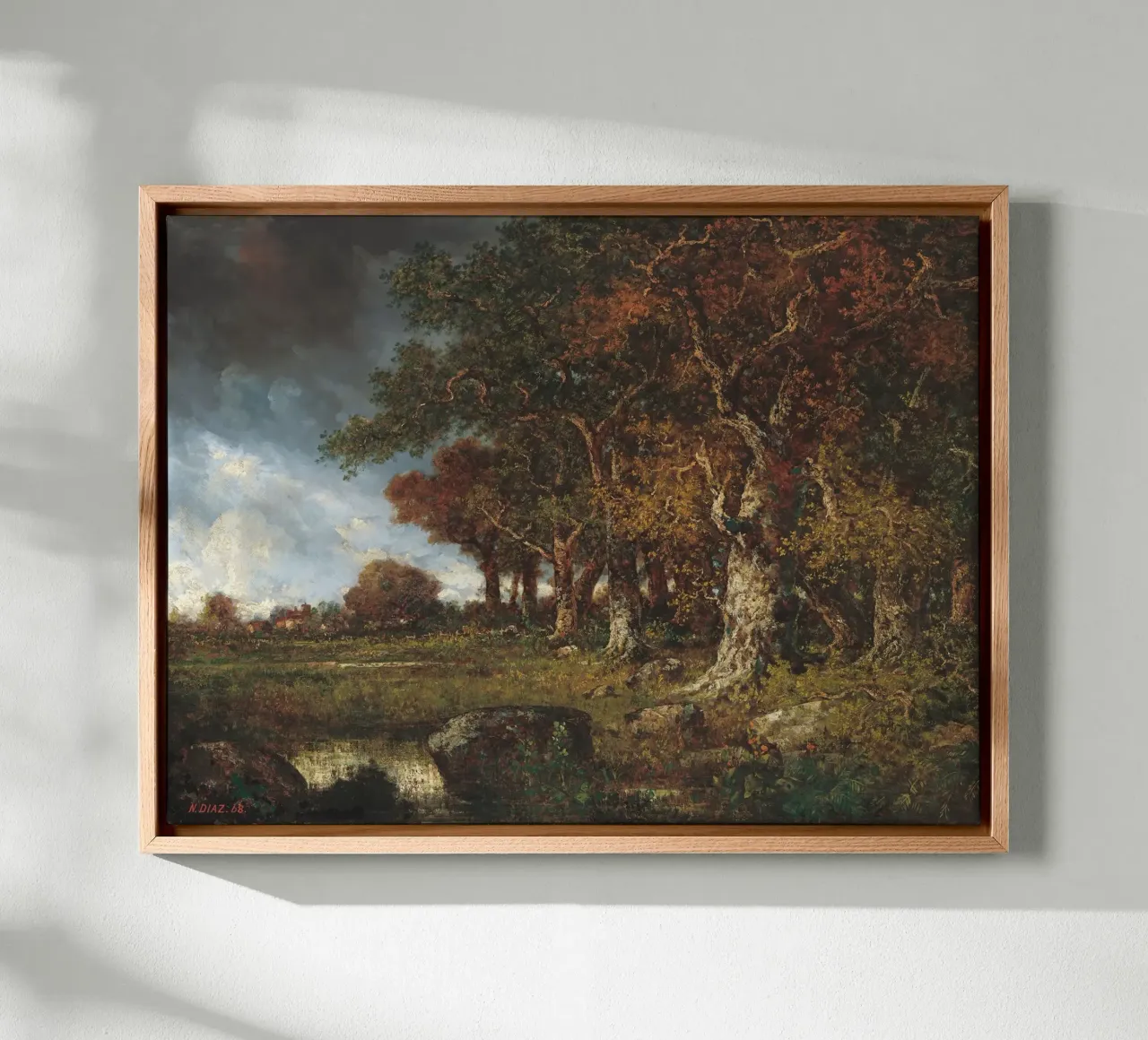 The Edge of the Forest Landscape tela con Cornice a cassetta da apoloprints